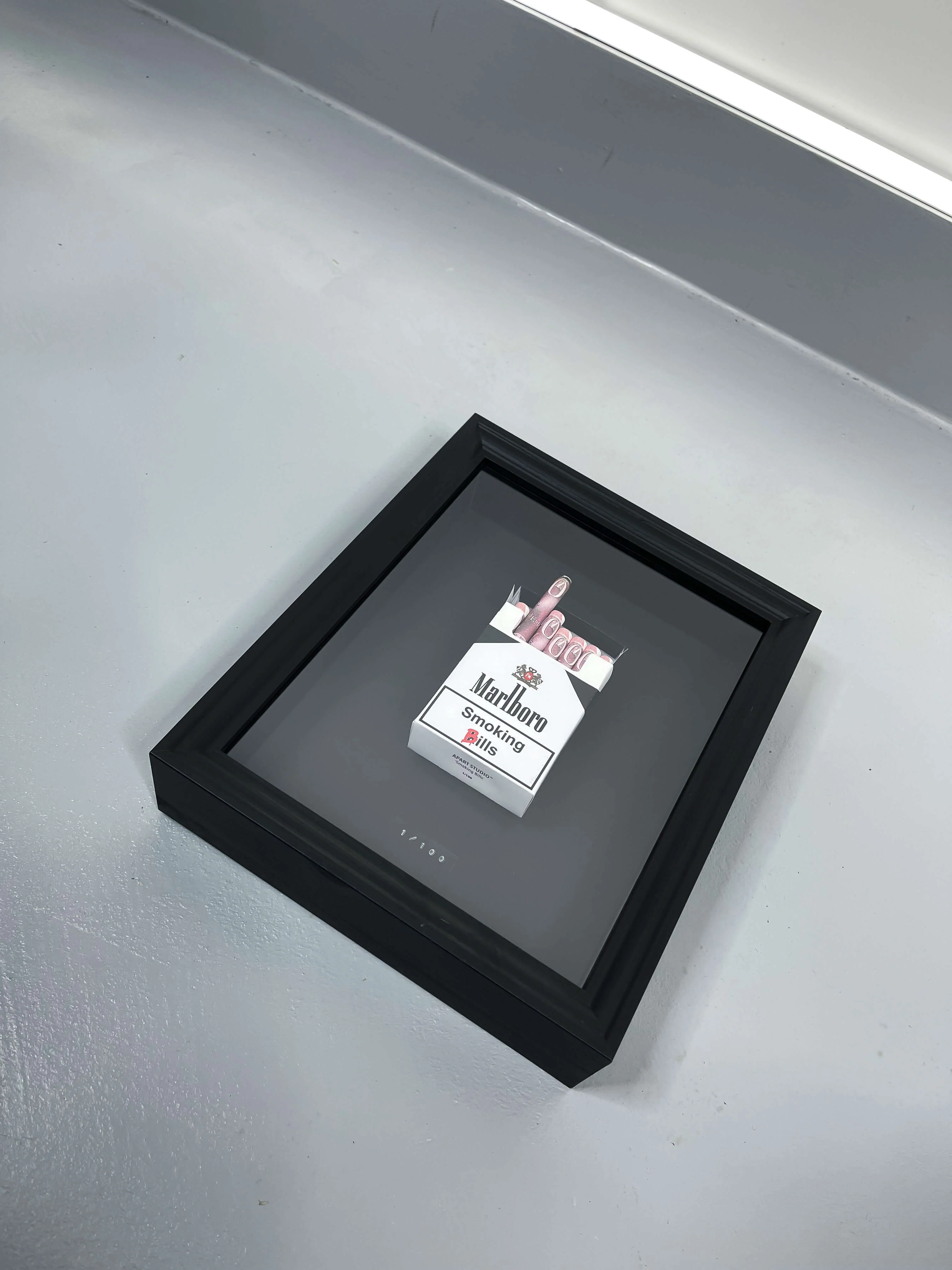 Black GBP 'Smoking Bills' Artwork - Image 3