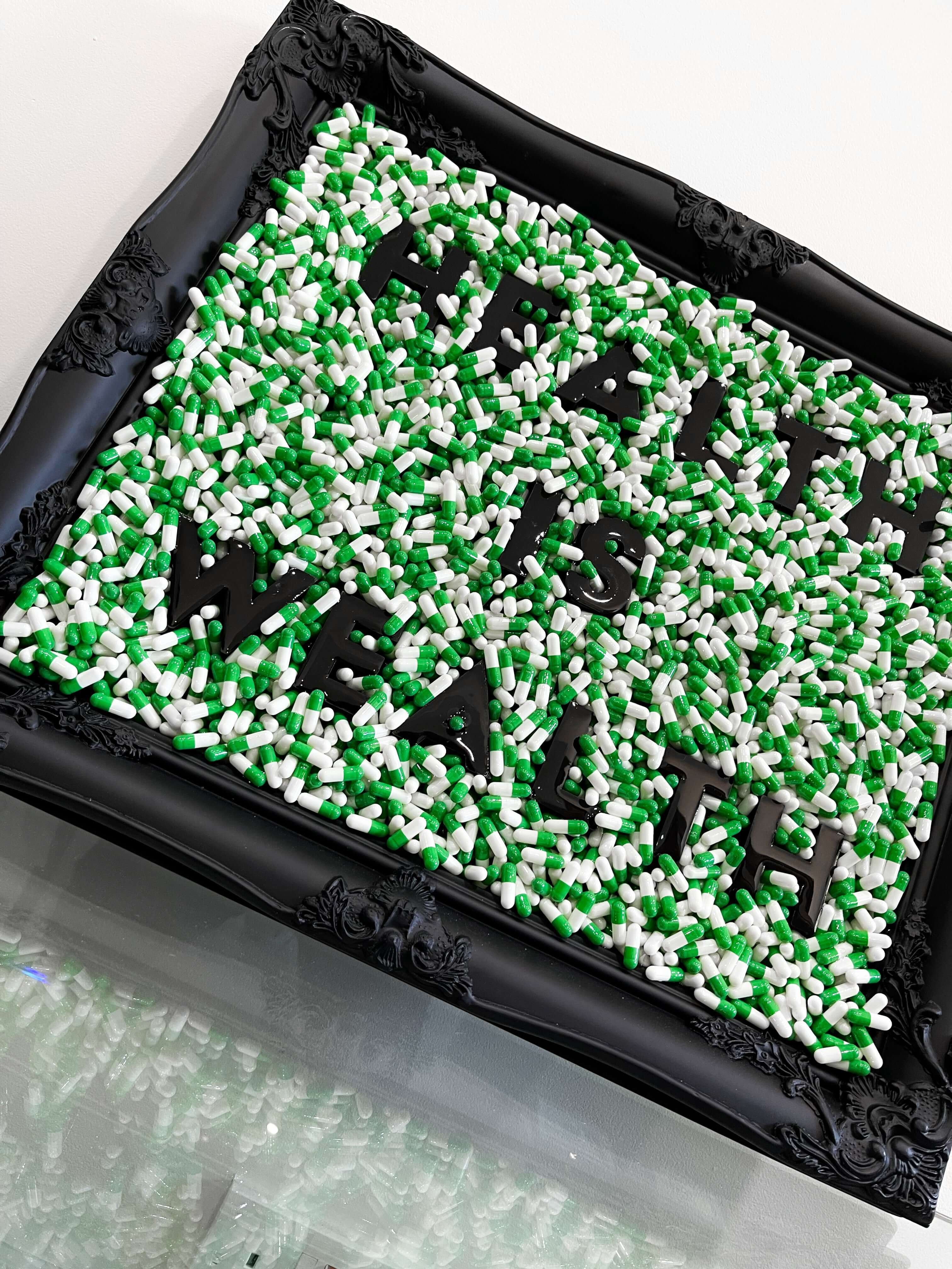 Health Is Wealth Pill Frame - Image 3