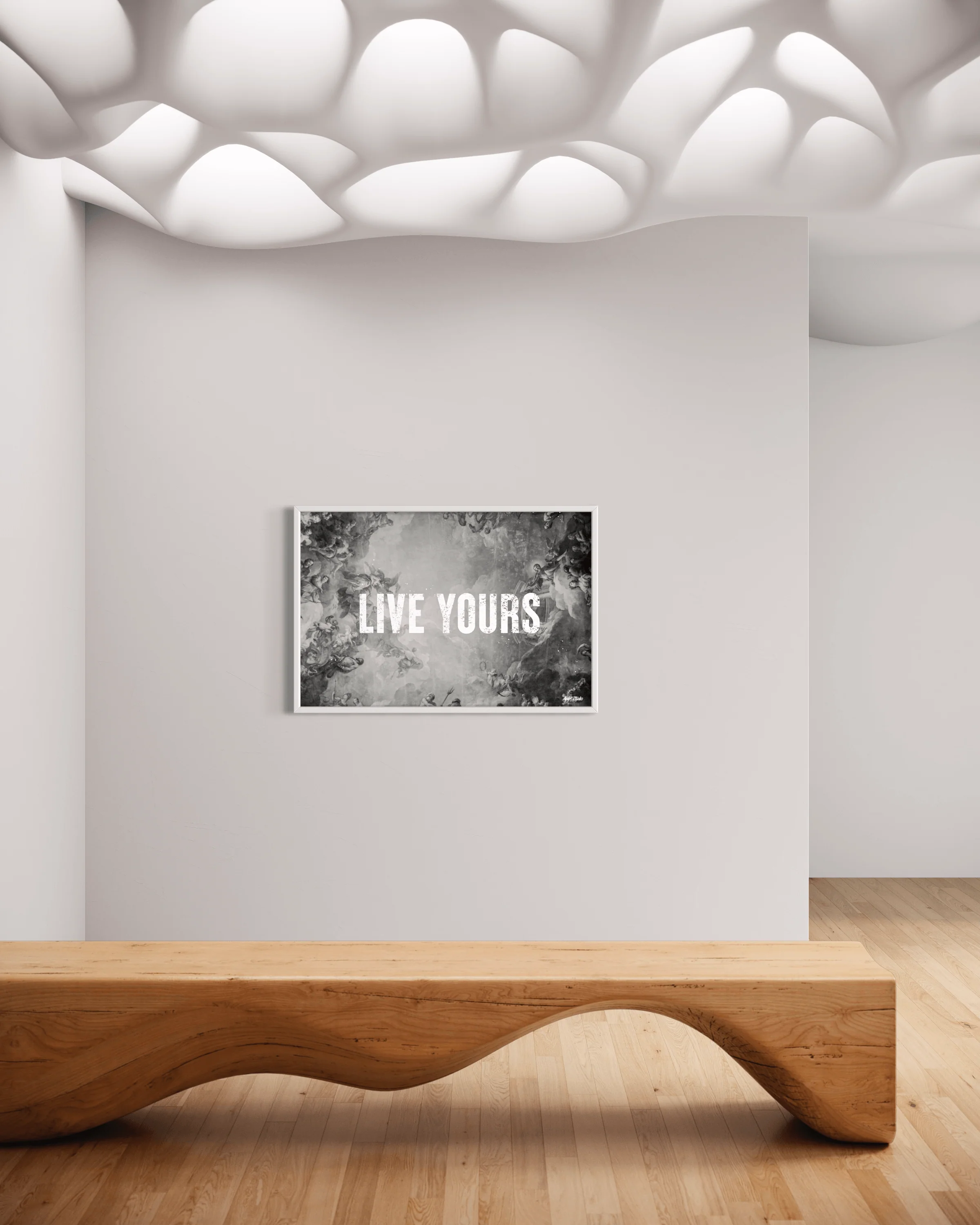LIVE YOURS B&W Print - Image 4