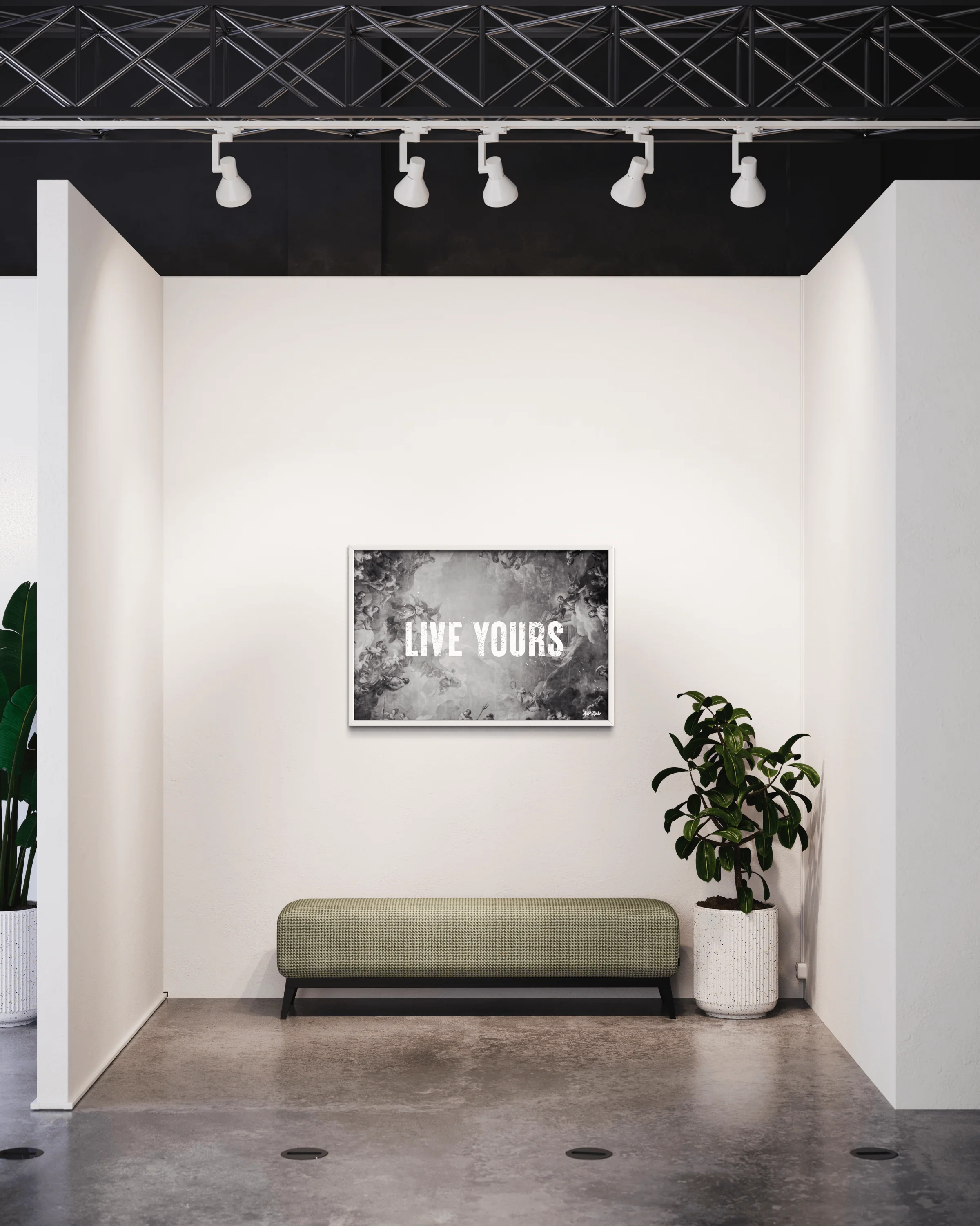 LIVE YOURS B&W Print - Image 5