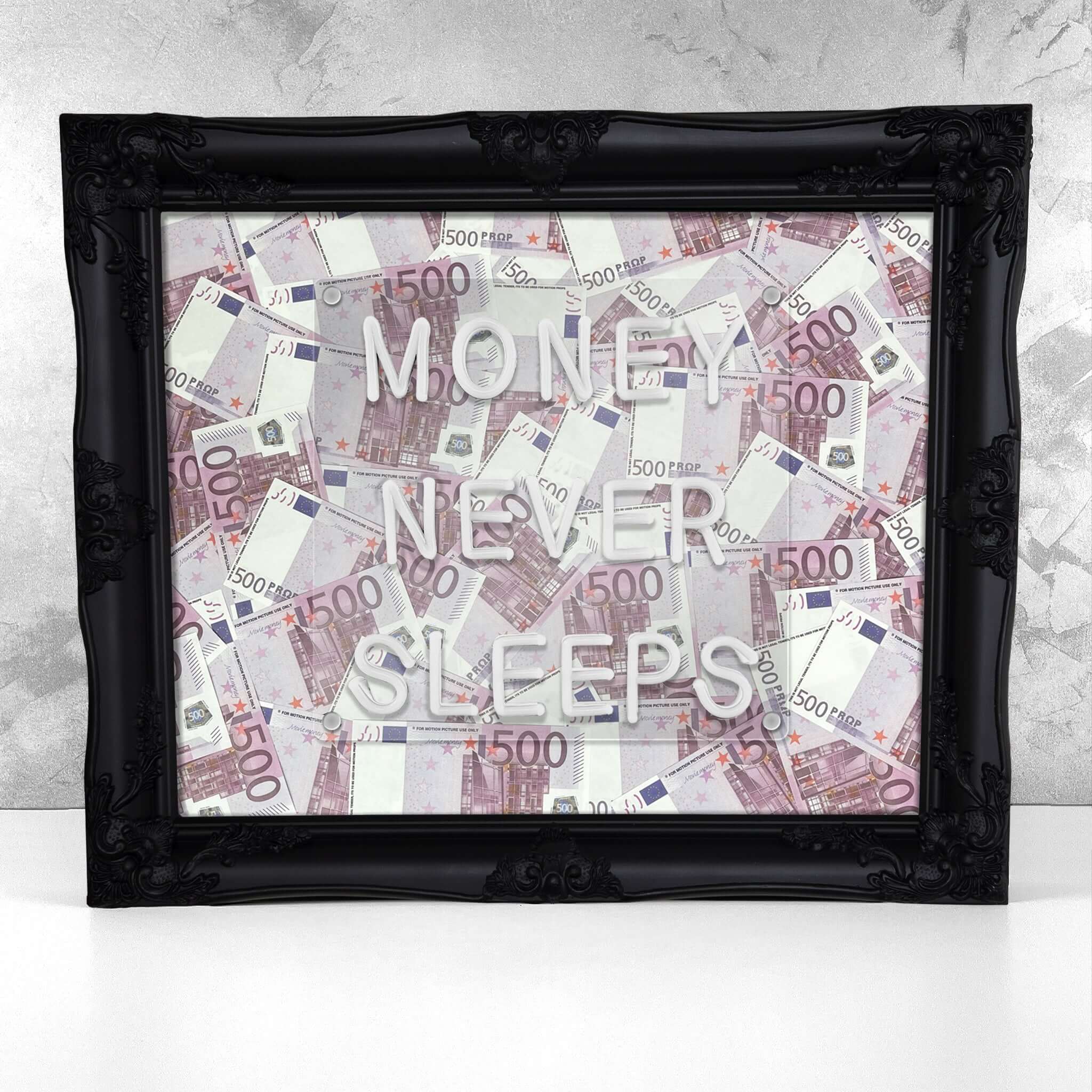 Money Never Sleeps V2 LED frame - EUR - Image 5