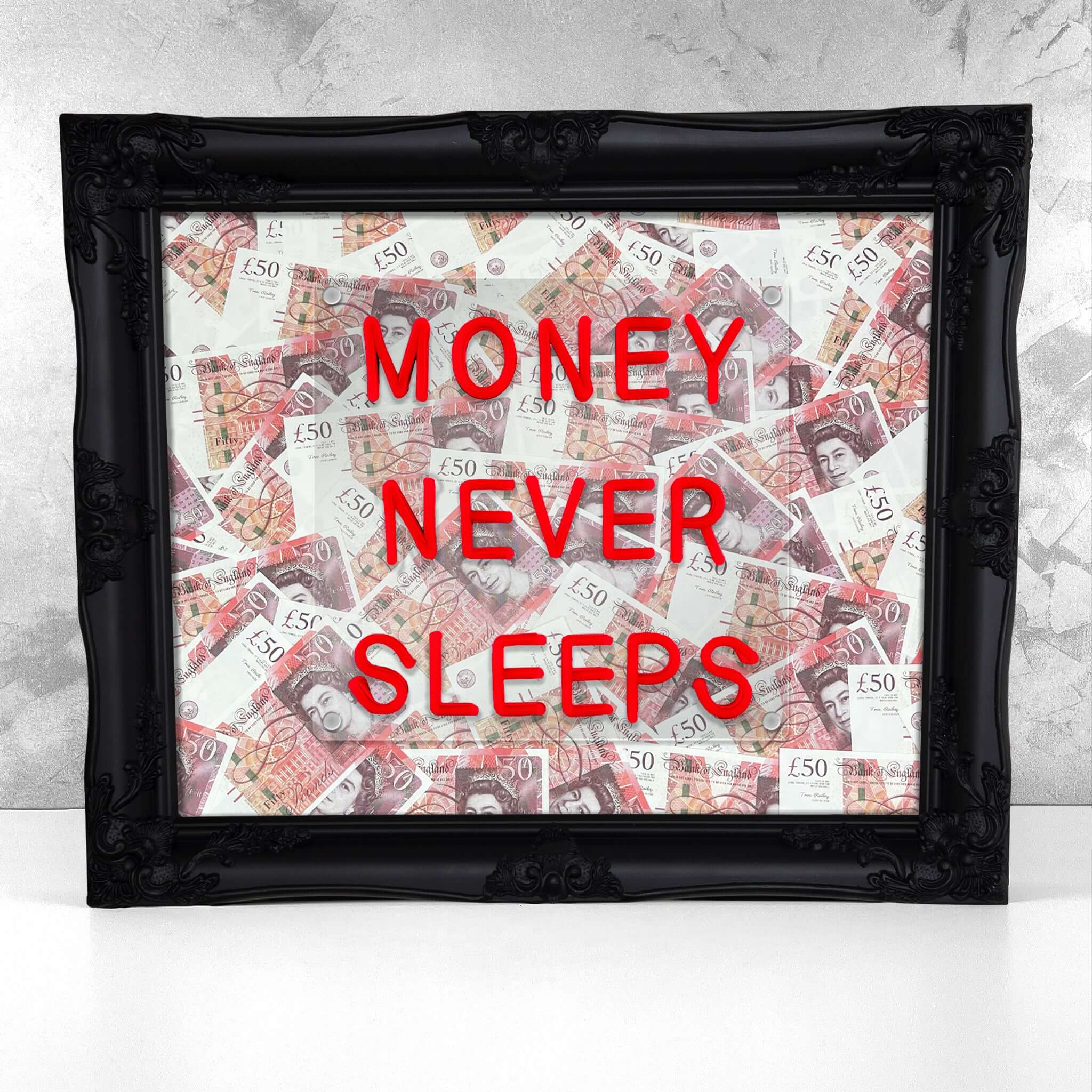 Money Never Sleeps V2 LED frame - GBP - Image 3