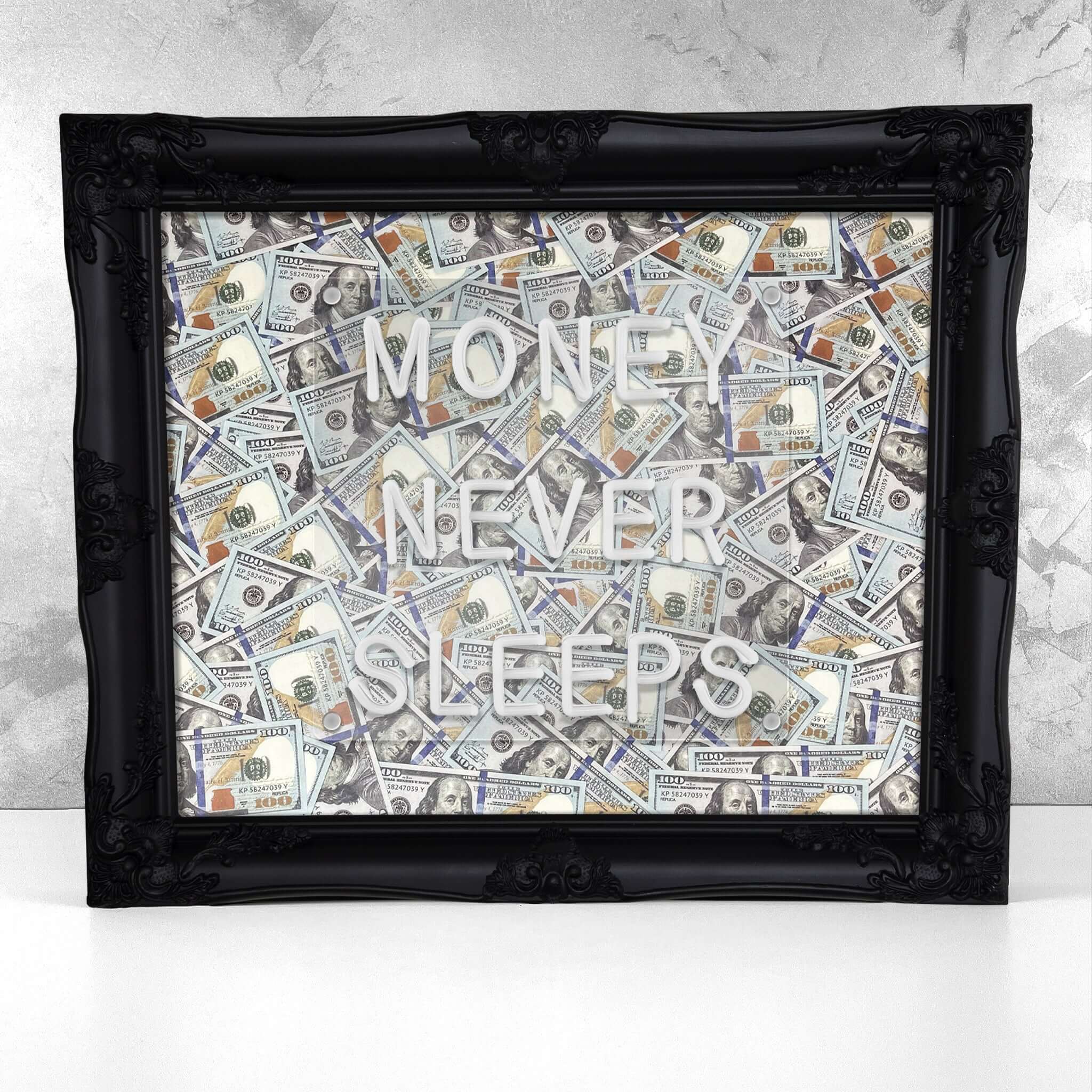 Money Never Sleeps V2 LED frame - USD - Image 5