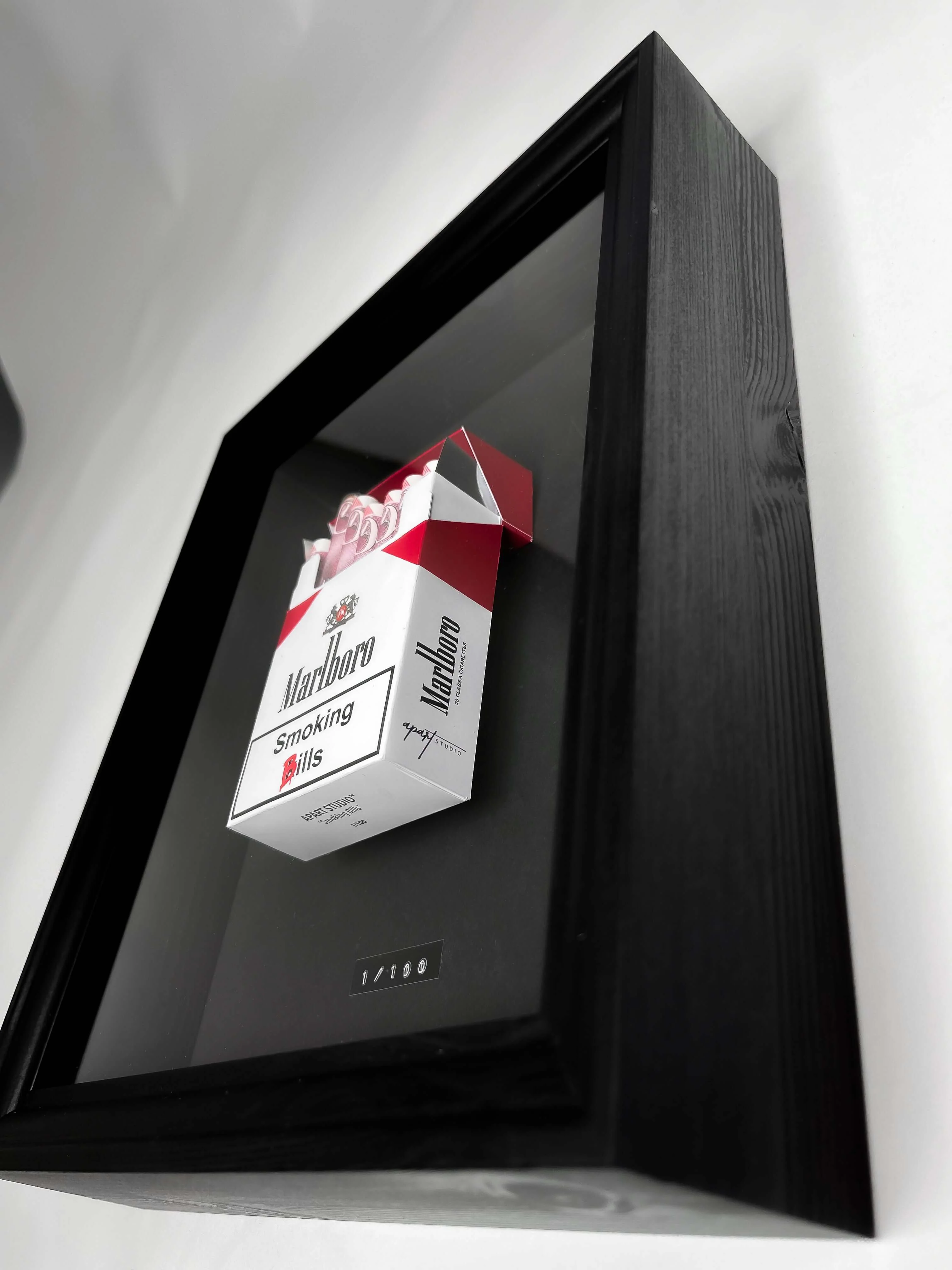 Red GBP 'Smoking Bills' Artwork - Image 3